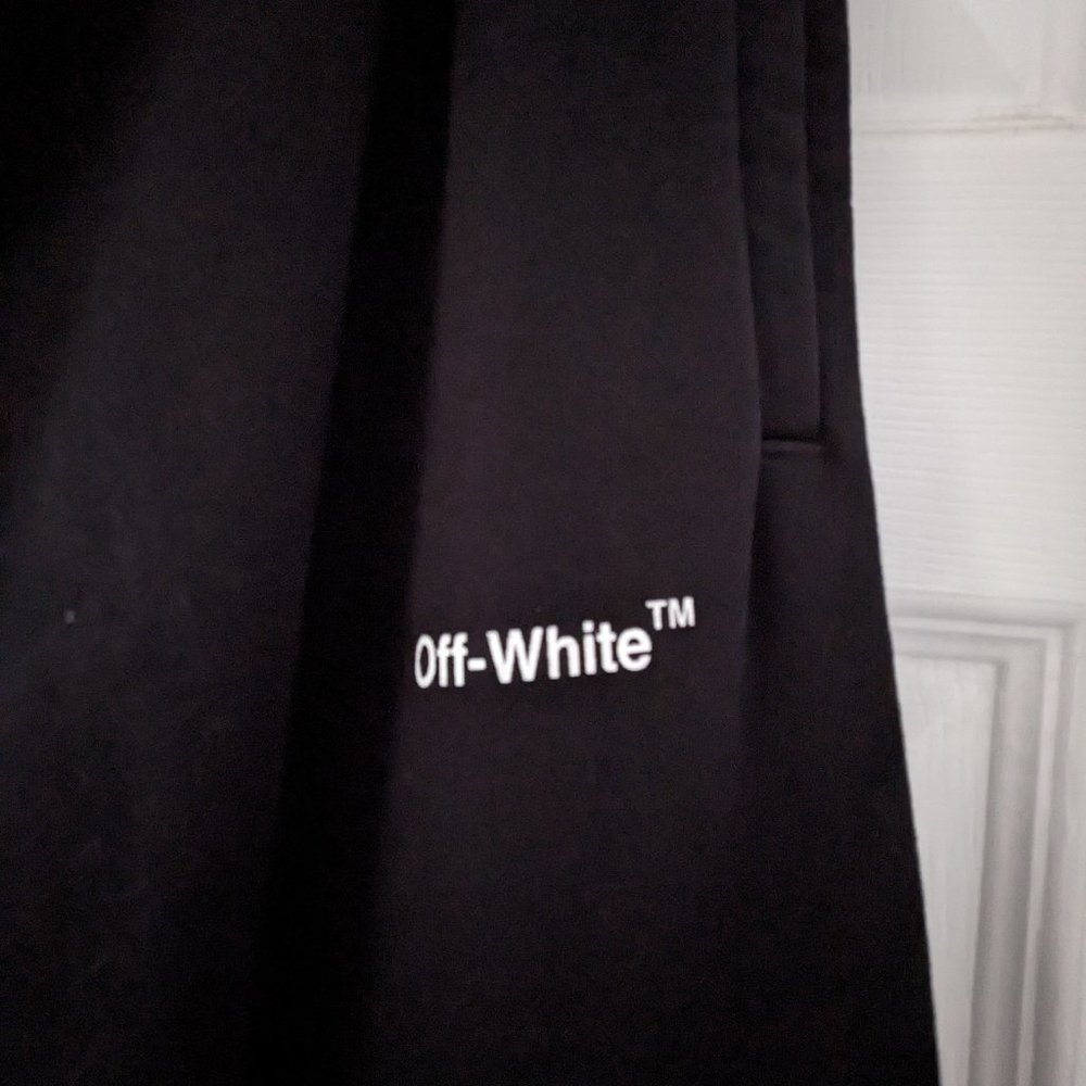 Off-White Men's Squiggle Wave Terry Sweatpants